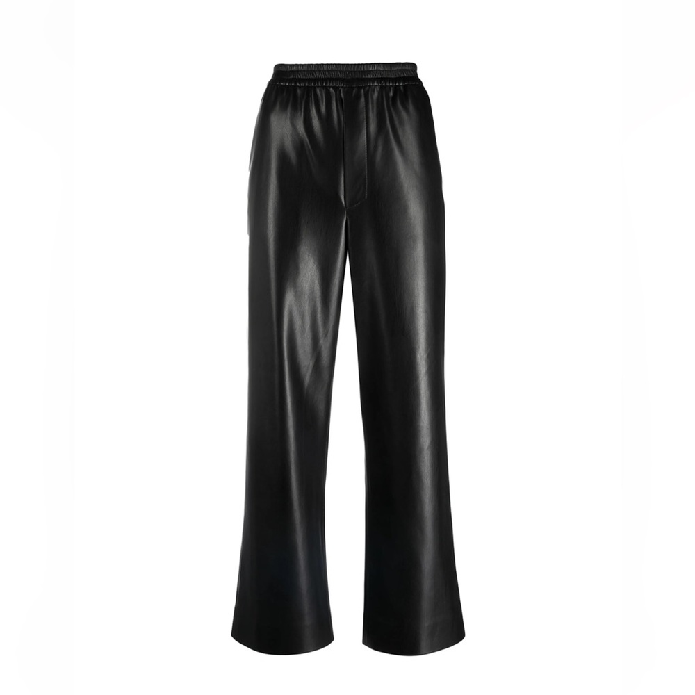 Nanushka Odessa Straight-leg Pants, Vegan Leather, M